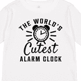 thumbnail image 4 of Inktastic The Worlds Cutest Alarm Clock Boys or Girls Long Sleeve Toddler T-Shirt, 4 of 5