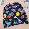 thumbnail image 6 of Fire Engine Car Truck Womens Casual Crewneck Sweatshirt Long Sleeve Tops Cute Pullover Loose Fit, 6 of 7
