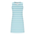 thumbnail image 5 of Trendy Dresses Maxi Dress Women's Summer Fashion Printing Sleeveless V-Neck Dress Light Blue XXXL, 5 of 6