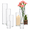8 Pack(4,6,8,10 Inch ), variant on 12 Pack Glcylinder Vases 4 6 8 10 Inch Tallr Flower Vase Hurricane Floating Candle Holder For Table Centerpiece Wedding Home Decor.