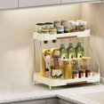 thumbnail image 1 of Feltree Spice Rack Organizer for Kitchen Counter Multi-Tier Pantry Storage Shelf Space Saving Narrow Space Durable Plastic and Stainless Steel, 1 of 8