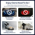 thumbnail image 6 of CIARRA Portable Range Hood with Detachable Aluminum Filter Large Oil Collection Cup for Indoor BBQ, Hot Pot,Blue, 6 of 7