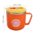 thumbnail image 2 of HEANUJJ 1Pcs Toddler Straw Cup in Orange with Double Layer Insulation 3.54X3.14X3.14in, 2 of 6