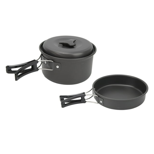 Camping Cookware Mess Kit,Camping Cookware Mess Kit Camping Cookware Set Camping Cooking Pans Set Enhanced Features
