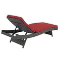thumbnail image 4 of Pemberly Row  Patio Chaise Lounge in Canvas Red and Chocolate, 4 of 4