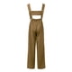 thumbnail image 5 of Pantalones sin mangas de algodón y lino con tirantes para mujer, con botones, corte holgado, bolsillos, informales para la playa, 5 of 5