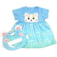 thumbnail image 3 of 14 to 16 inch Baby Doll Dresses Blue Green Gradient Kitten Skirt Sets Doll Skirts, 3 of 4
