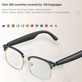 thumbnail image 2 of Ai Translator Glasses, Translator Smart Glasses, Smart Bluetooth Glasses, Music Bluetooth Sunglasses, Supports 138 Languages for Traveling,Doing Business and Making Friends, 2 of 9