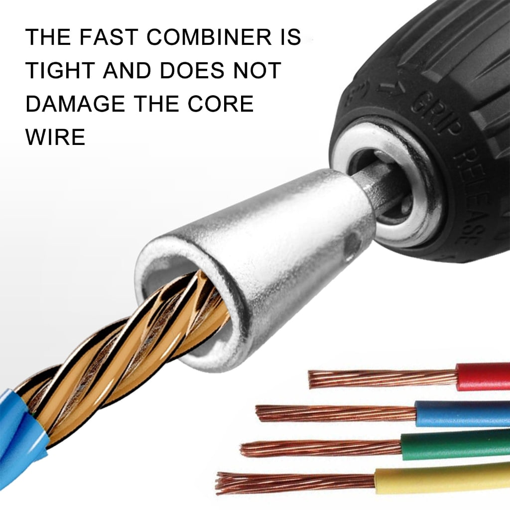 Wire Stripping and Twisting Tool for Drill Electric Wire Strippers Professional Electrician Tool Portable Wire