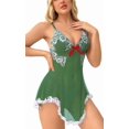 thumbnail image 2 of LWP Women Sexy Lace Chemise Sleepwear Mesh Nightgown Lingerie Babydoll Dress, 2 of 10