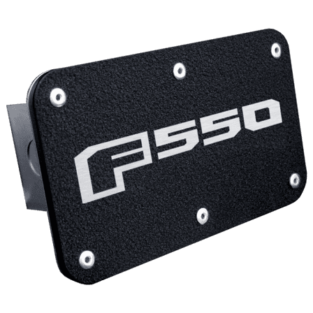 Ford F-550 Logo Rugged Black Class III Trailer Hitch Cover Official Licensed