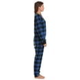 thumbnail image 2 of Just Love Printed Flannel Adult Onesie / Pajamas (Blue Buffalo Plaid, X-Small), 2 of 3