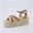 Brown, variant on Ola Raffia Espadrille Platform Sandals for Women Casual Open Toe Adjustable Ankle Strap Womens Sandals