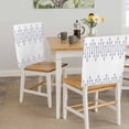 thumbnail image 5 of Rhombus Lines Dining Chair Back Cover Only, Geometric Boho Set of 4 Chair Back Covers, Removable Washable for Dining Room, Banquet & Holiday Decoration, 5 of 9