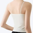 thumbnail image 5 of Hontri Double-Lined Support Tank Tops for Women - Adjustable Spaghetti Strap Camisoles, Sleeveless Everyday Layering Basics White L, 5 of 8