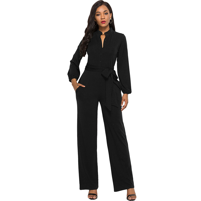 high neck pantsuit