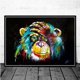 thumbnail image 2 of Arte de la pared ZHAOCHENG mono del pensamiento acuarela diamante redondo 12x16 pulgadas, 2 of 5
