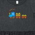 thumbnail image 4 of Inktastic Colorful Toy Train Girls Toddler Dress, 4 of 5