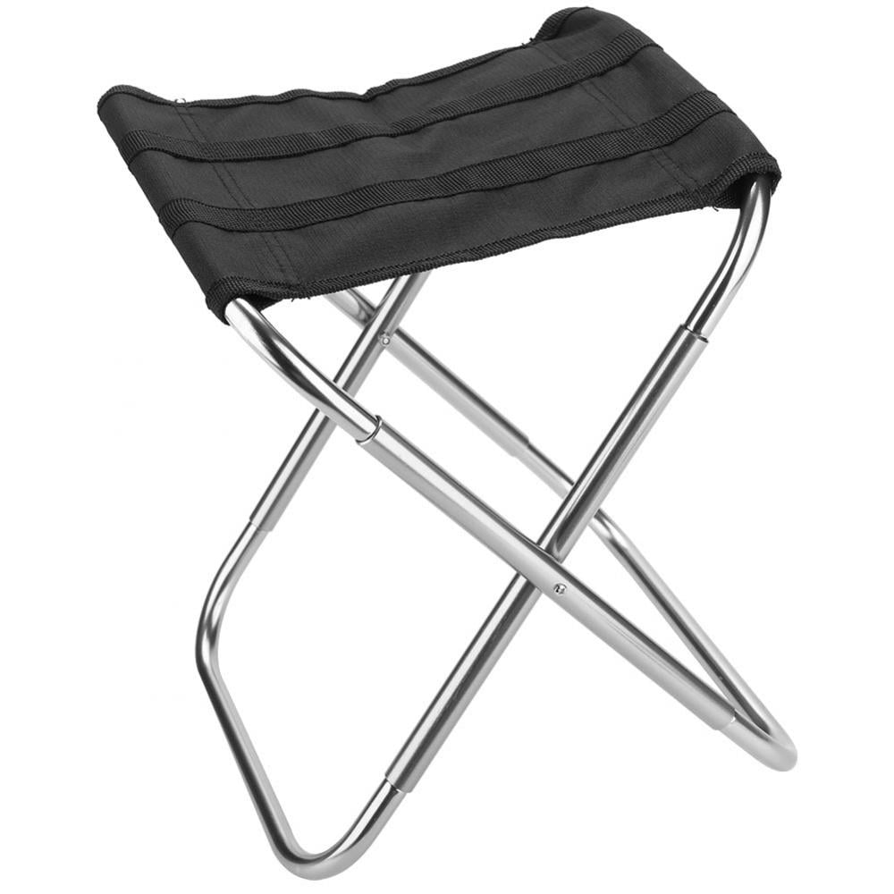 HURRISE Portable Aluminum Alloy Folding Chair Stool for Outdoor Camping