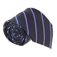 thumbnail image 1 of Ermenegildo Zegna Brown-Blue Geometric Stripe Tie, 1 of 1