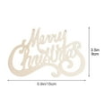 thumbnail image 3 of JWshufel Christmas Decorations Merry Christmas Letter Sign for Tree Hanging Ornament Holiday Table and Door Decoration for Indoor Display Barn Door Wooden Sign Decor Set 5.9in White, 3 of 5