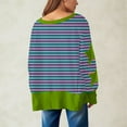 thumbnail image 3 of Ndbuld Tunic Shirts for Womens Long Sleeve Tops Casual V Neck Sweaters for Women Blouses Hot Pink 2XL, 3 of 5