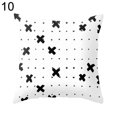thumbnail image 2 of Zeus Modern Black and White Geometric Print Cushion Cover Sofa Decor Pillow Case, 2 of 7