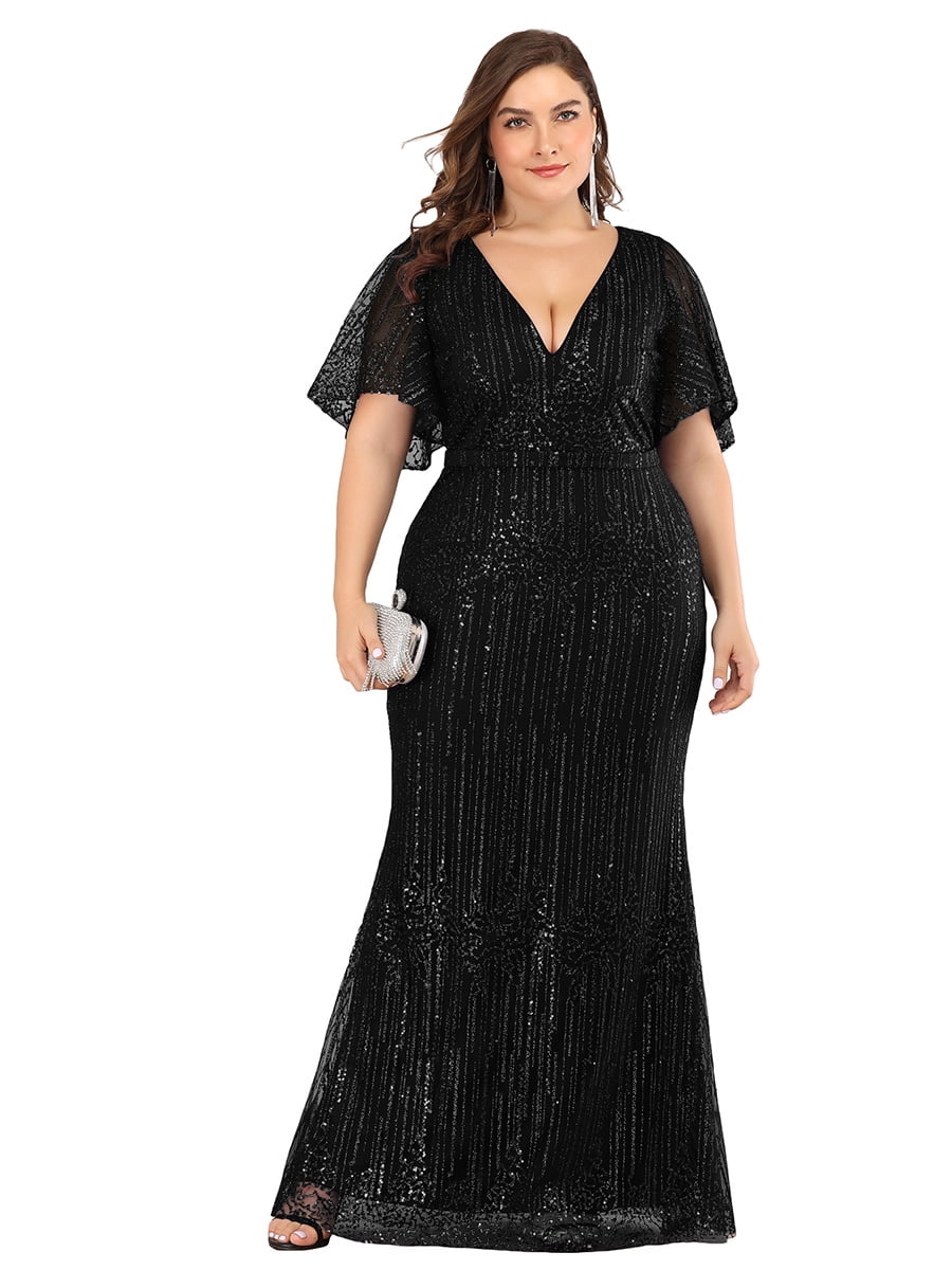 walmart plus size evening dresses