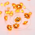 thumbnail image 2 of Cadena de luces Jnaurb Halloween Pumpkin, 13.5 pies, 40 LED, x2, 2 of 7