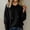 *Black, variant on Womens Long Sleeve Hooded Knit Sweater,Casual Fashion Fall Drawstring Thick Sweater Orange,Womens Plus XXL