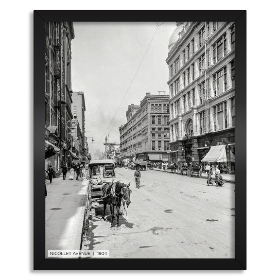 Second Story Collection, Minneapolis 16x20 Straight Fit Framed Canvas