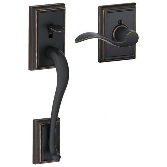 Schlage Fe285-Add-Acc-Add-Rh Addison Lower Handle For Schlage Deadbolts - Bronze