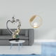 thumbnail image 2 of Figura Romántica De Pareja De Cristal, Adorno Para Dormitorio, Boda, Estantería, Armario, Decoración Del Hogar Con Escultura De Metal, Soporte De Bola Para Pasillo, Chimenea, Sala De Estar,, 2 of 8