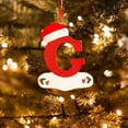 thumbnail image 4 of Fsqjgq Christmas Tree Decoration Pendant Personalized 26 Letter Christmas Ornaments Acrylic Red Hat Letters Funny Hanging Pendant Home Decor, 4 of 5