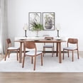 thumbnail image 6 of Desdamona Dining Chair (Set of 2) Light Gray and Walnut, 6 of 6