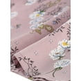thumbnail image 7 of MODA NOVA Juniors V Neck Floral 3/4 Sleeves Side Pockets Button Dress, 7 of 7