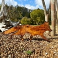 thumbnail image 6 of LYINGF Rustic Metal Garden Decoration Metal Garden Decoration Outdoor Plug In Garden Decoration Courtyard Art Fox Sculptures Figures for Patio Lawn Yard Backyard Art Decoration Housewarming, 6 of 9