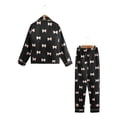 thumbnail image 4 of Usaibhir Girls Pajamas Silk PJS Set Satin Sleepwear Long Sleeve Jammies for Kids Button-Down Nightwear Loungewear 7-14 Years, 4 of 10