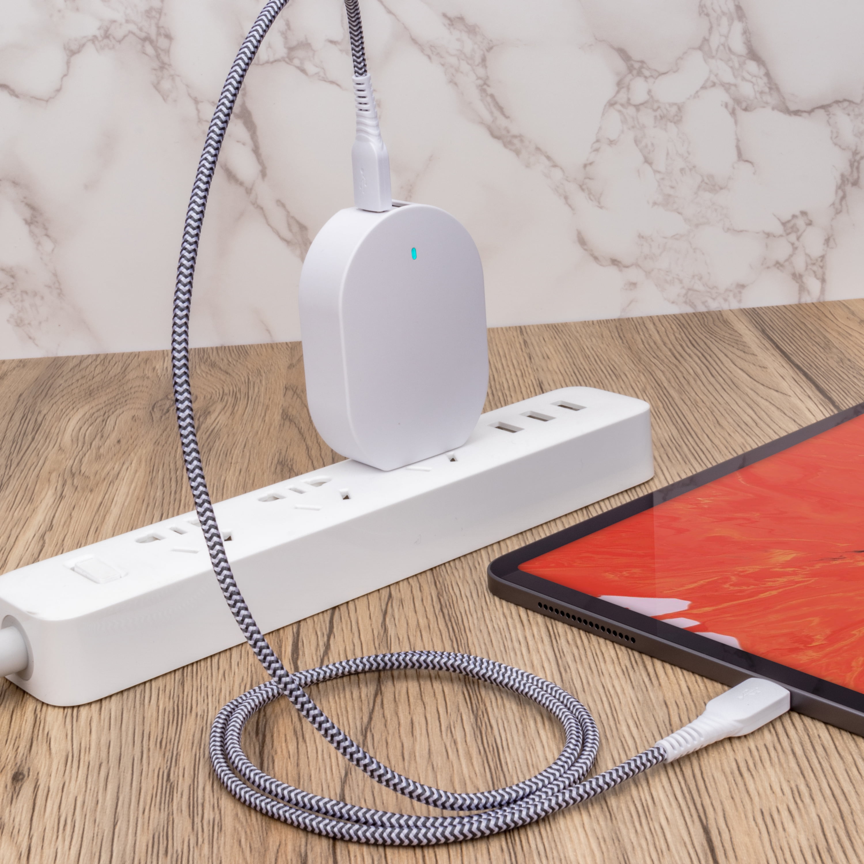 (3 pack) onn 32W Dual USB-C and USB-A Port Wall Charger, Fast Charging, USB-IF Certified, Foldable Plug, White - Compatible with iPhone, Samsung Galaxy, Note, Pixel Devices iPad Pro, & More