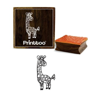 Printtoo Joy Calligraphy Rubber Stamp - Rectangular Wooden Block For Scrapbooking & Crafts