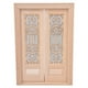 thumbnail image 1 of Modelo de puerta doble, muebles de casa de muñecas a escala 1:12, mini puerta de casa de muñecas de doble puerta, multifuncional, 1 of 8