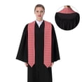 thumbnail image 4 of Disketp Red Checkboard Graduation Stole Class of 2024 Customized Congratulations Sash ,Unisex, 72", 4 of 7