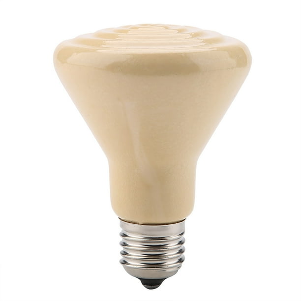 Bombilla Emisora de Calor, Lámpara Calefactora Para Reptiles, 220-230V, Emisor De Cerámica Infrarroja, Lámpara De Bombilla De Calefacción Para Reptiles, Mascotas, 75W, ANGGREK Infrared Heater Lamp