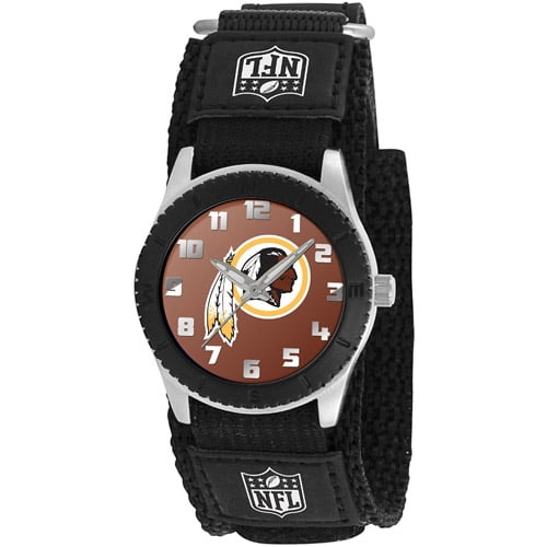 Game Time NFL Kids' Washington Redskins Rookie Series Watch, Black Velcro Strap by Generic