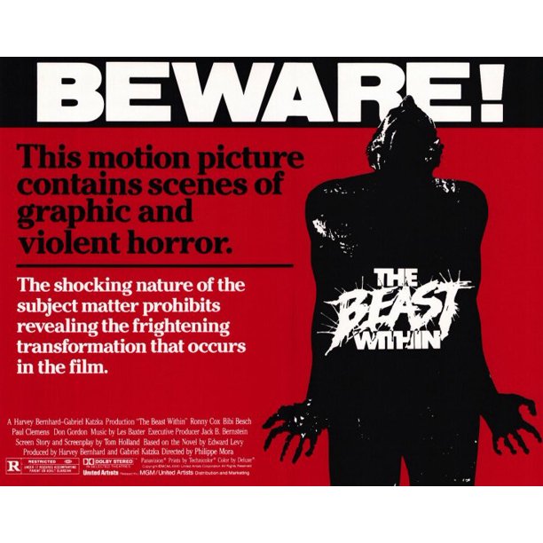The Beast Within Movie Poster Style A 11 X 14 19 Walmart Com Walmart Com