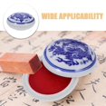 thumbnail image 4 of Chinese Painting Ink Pad Calligraphy Inkpad Decorative Ceramic Box Calligraphy Inkpad Portable Ink Pad Calligraphy Ink Pad Stamper Ink Pad Painting Su, 4 of 4