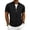 Black, variant on Wrtxtat Men's Short Sleeve Jacket Zip-Up Coat Summer Golf Cycling Hiking Outerwear Baseball Batting Practice Jerseys Blue S