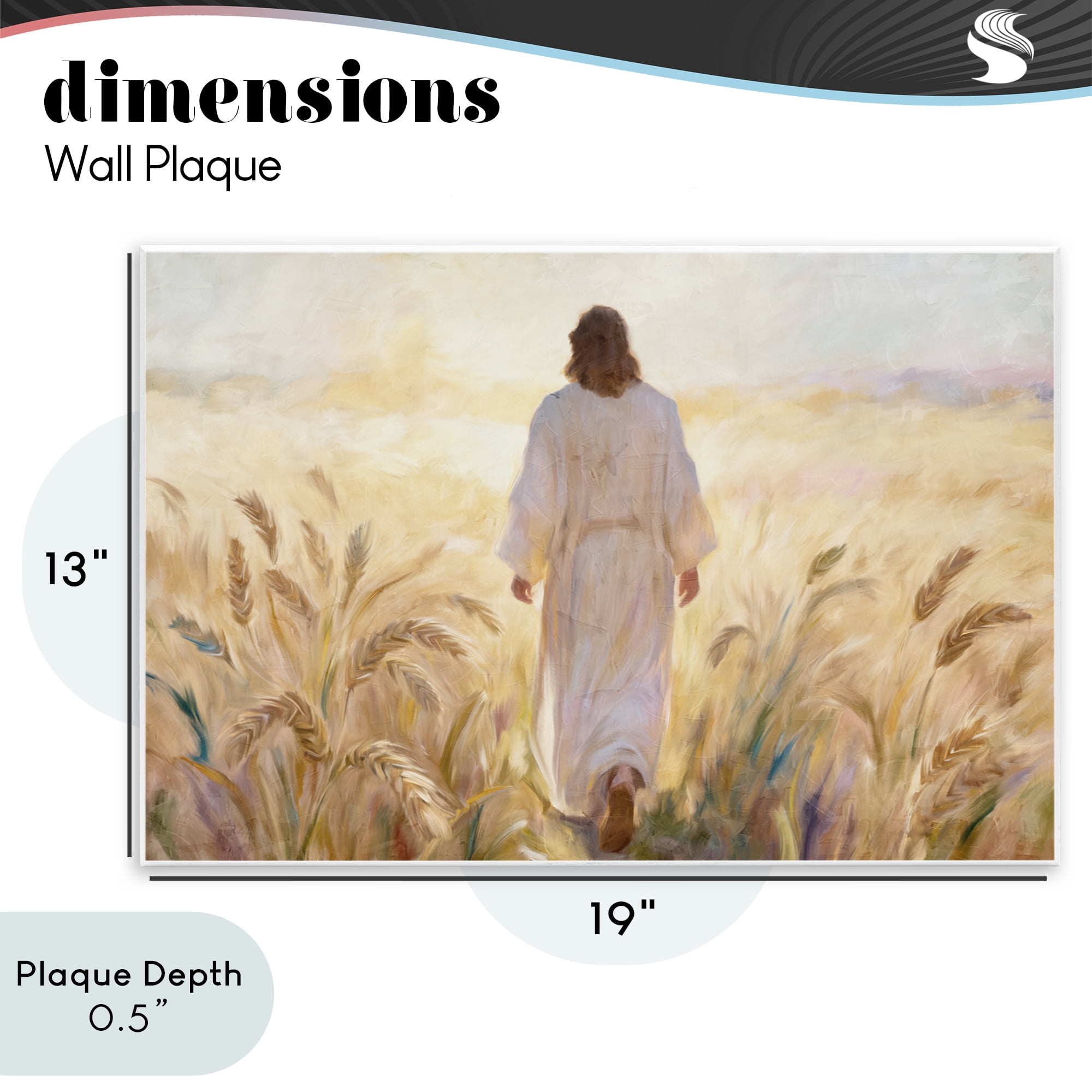 Stupell Industries In His Steps Walking Faithfully Wall Plaque Art, design by Kim Allen