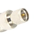 thumbnail image 3 of Adaptador UHF hembra a Mini UHF macho convertidor coaxial RF conector coaxial de antena F / M niquelado recto 1/2/4/6 piezas Inevent TX1039-04, 3 of 7