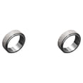 thumbnail image 4 of Sonducket Anillos de hombre exquisito estilo Simple hombre titanio acero anillo moda decoración accesorio joyería decoración Festival regalo Plata 20 mm 2piezas, 4 of 6